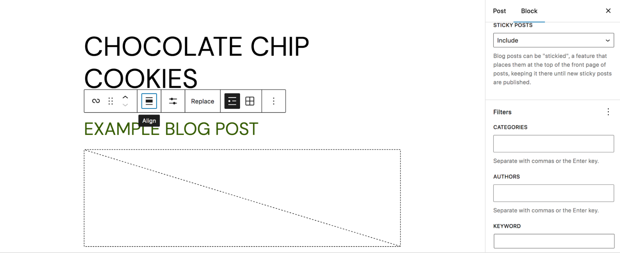 编辑查询循环块的设置